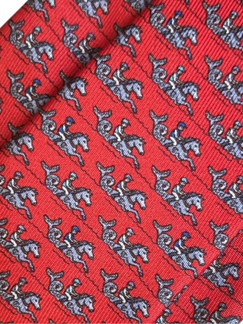 HERMÈS silk tie